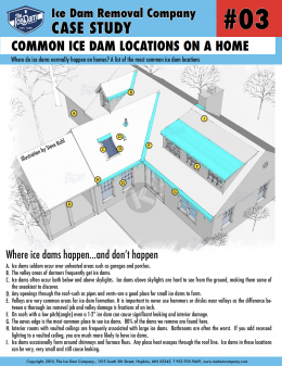 Common Ice Dam Locations on a Home