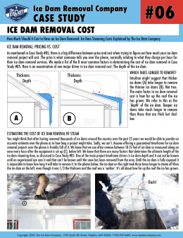 Ice Dam Removal Cost