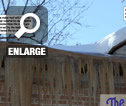 Ice Dam on Cedar Roof