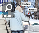Don't Remove Ice Dams this Way